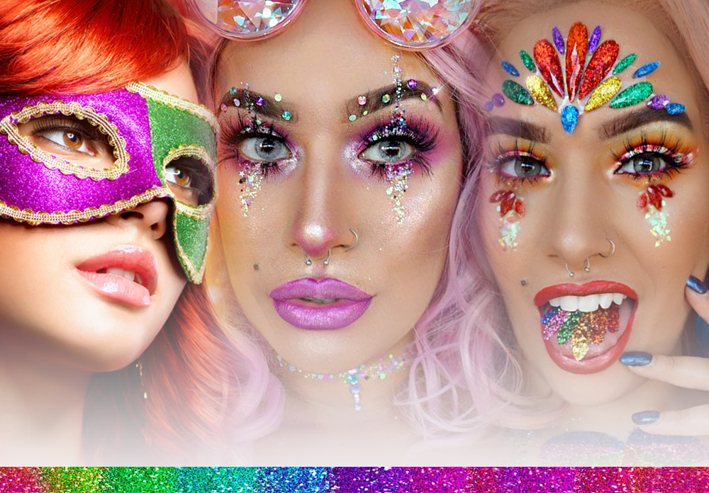 mask and glitter party