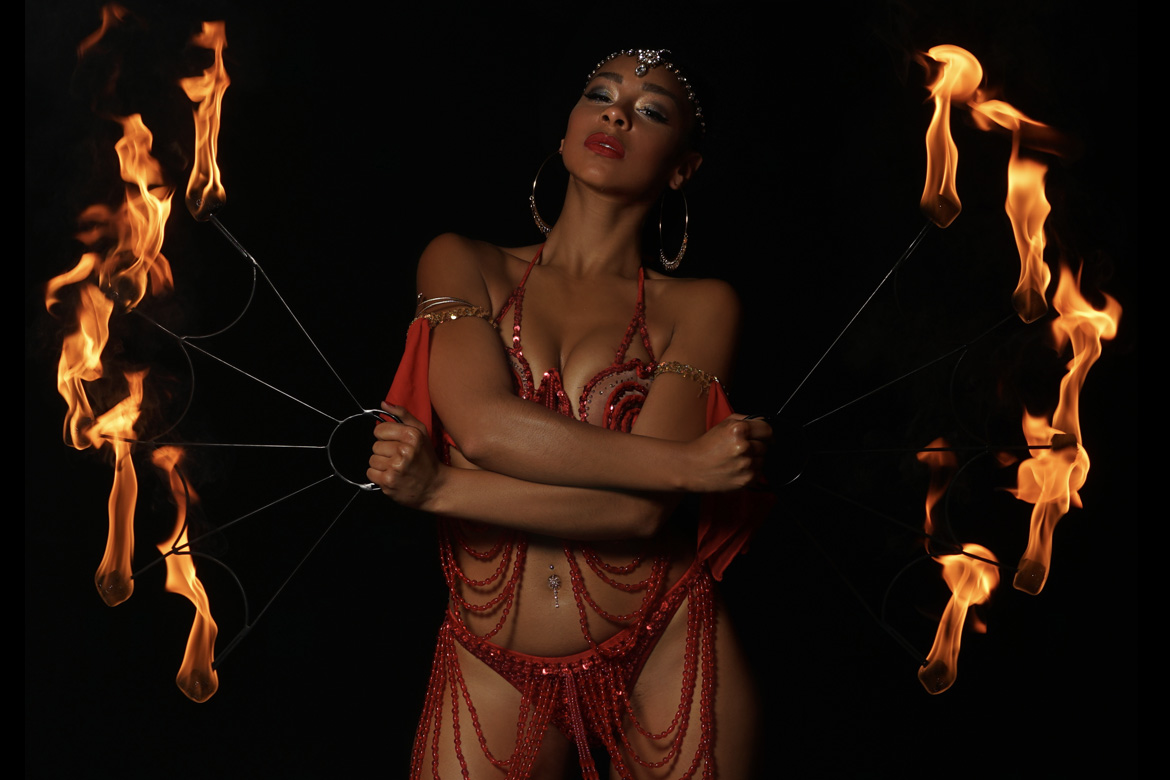 yasmin Chadwick fire dancer